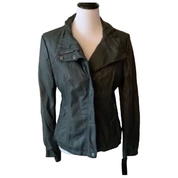 🆕 RD Rhonda Faux Leather Jacket with Knit Sides size L - Picture 1 of 7